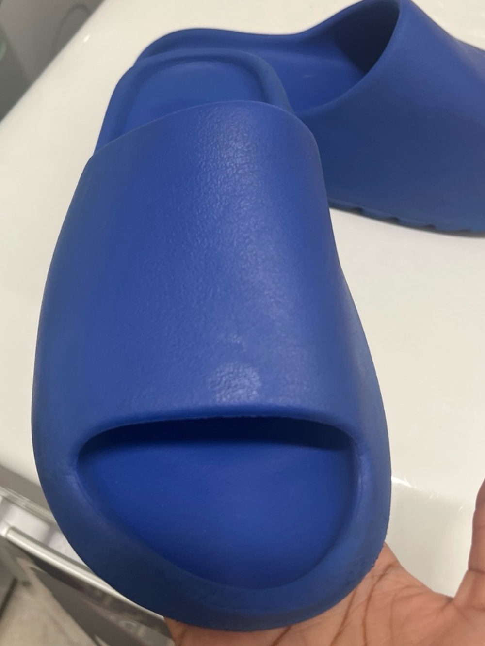 Yeezy Kids Blue Slide Sandals